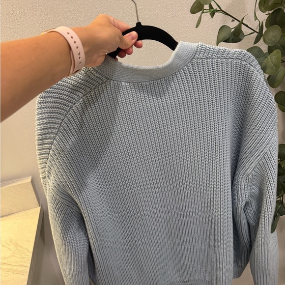 Quince Organic Cotton Fisherman Boxy Cropped Cardigan - Picture 5 of 6